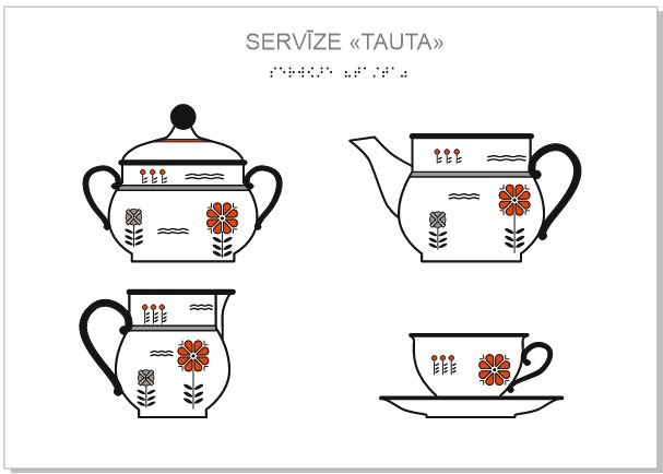 Фото Тактильный альбом «Прикоснись к фарфору» в Рижском музее фарфора