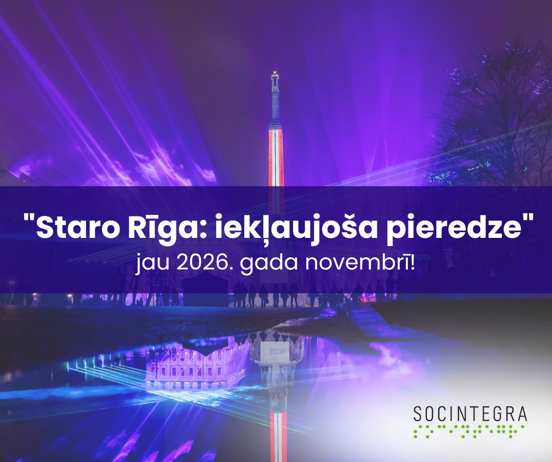 Attēls SOCINTEGRA īstenos projektu "Staro Rīga - iekļaujoša pieredze"